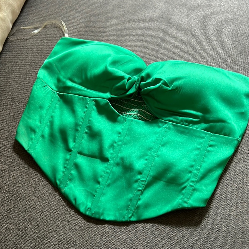 Green Corset Top